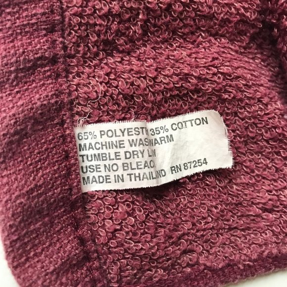 Vintage Oriole Bird Tea Towel Embroidered Hand Kitchen Bath Yellow Burgundy - Picture 8 of 14